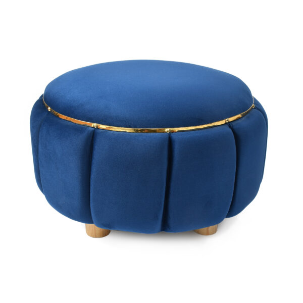 PLUSH FLORAL POUF - Image 5