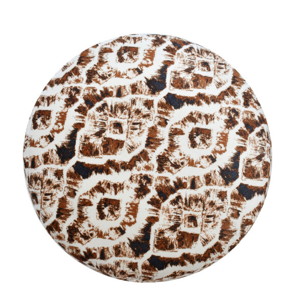 ABSTRACT PRINTED PLUSH STOOL - Image 5