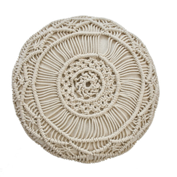 CRAFTED - HAND WOVEN MACRAME STOOL - Image 2