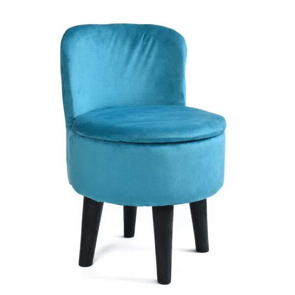 COMBO- PLUSH PLEATED CHAIR + STOOL - Image 2