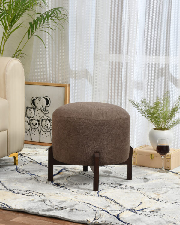 RAISED BOUCLE OTTOMAN - Image 2